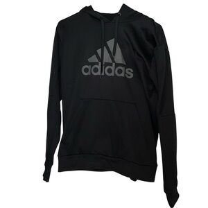 Adidas Men’s Hoodie – Size L – Black with Logo